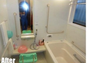 和泉市 浴室とトイレをバリアフリーにしたから 自宅で入浴 が可能に 浴槽もまたぎやすくなって 安心 安全